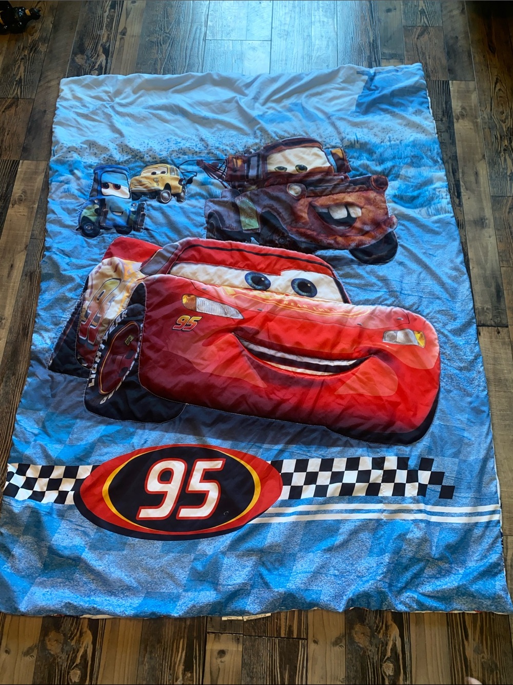 Disney Cars Lightning McQueen Red and Blue Crib Comforter